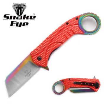 Snake Eye Tactical Spring Assist Knife 5" Closed